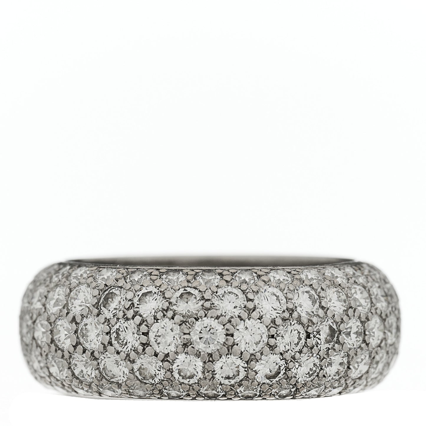 Platinum Diamond Five Row Etoile Band Ring 52 6