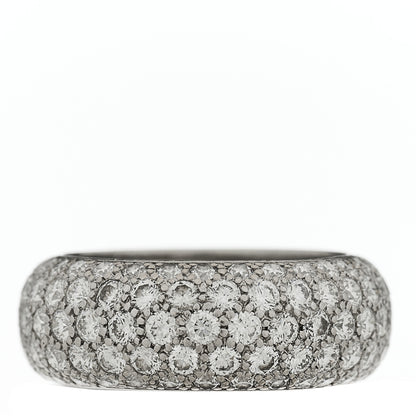 Tiffany Platinum Diamond Five Row Etoile Band Ring 52 6 3 of 5