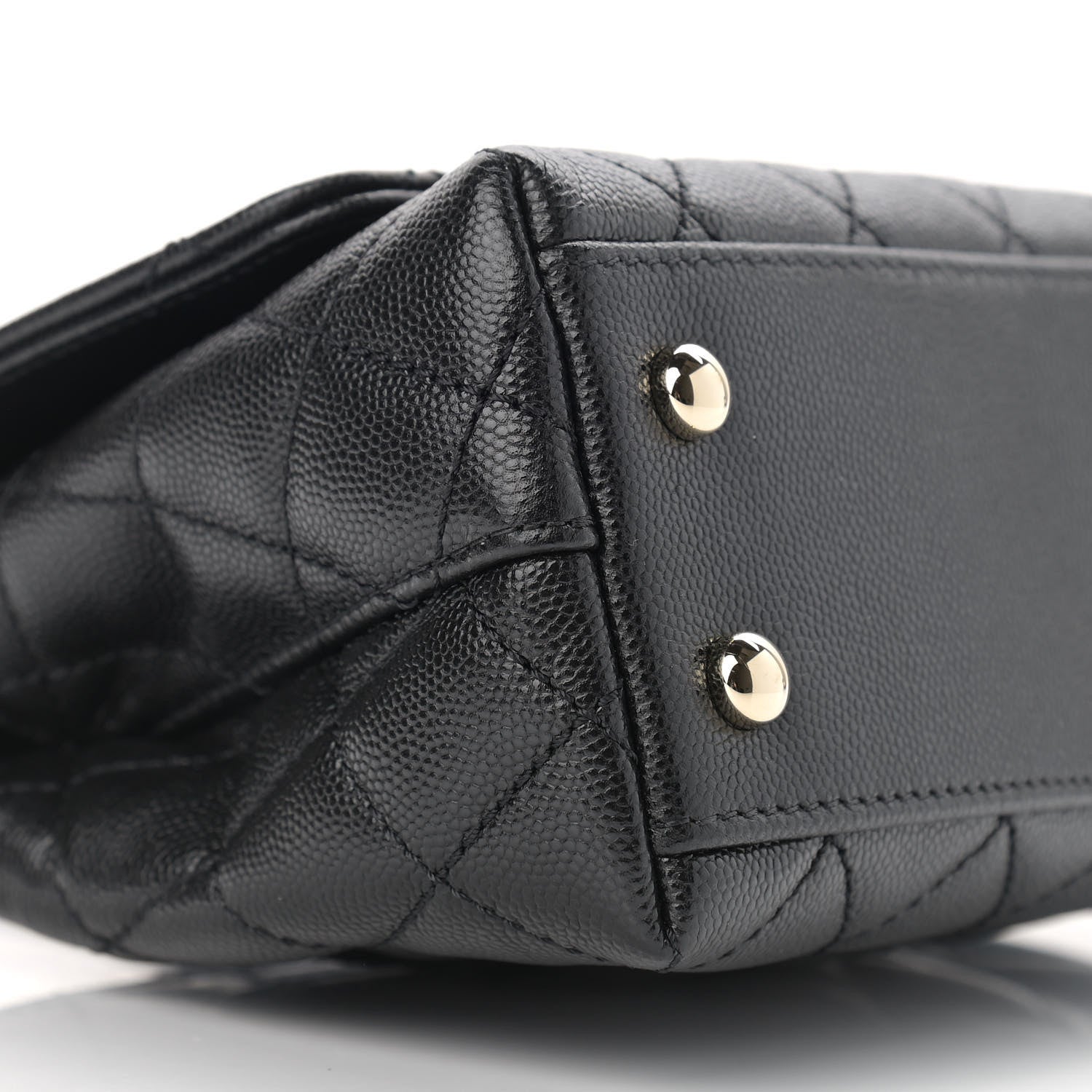 Chanel Caviar Quilted Extra Mini Coco Handle Flap Black 9 of 12