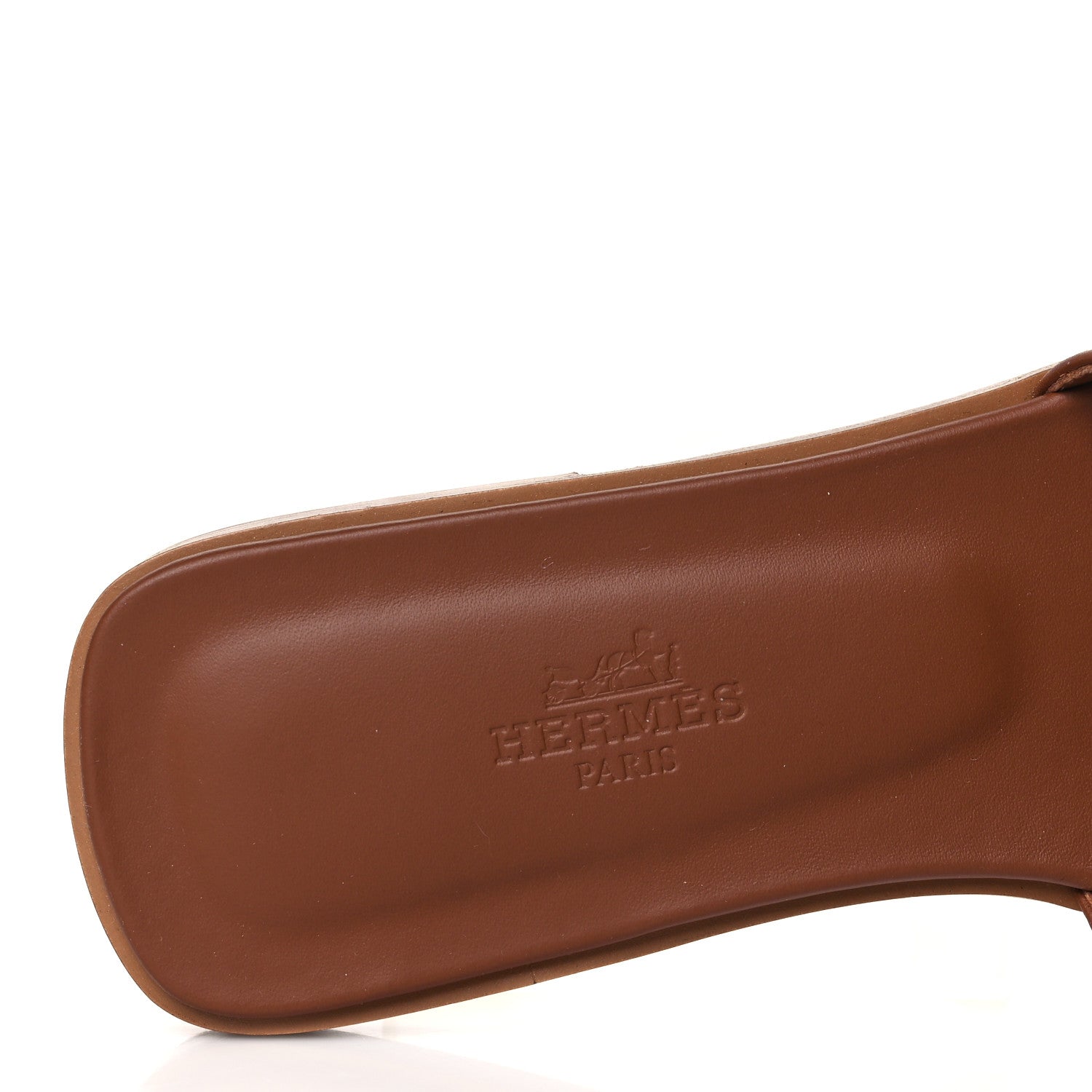 Hermes Box Calfskin Oran Sandals 36 Gold 7 of 9