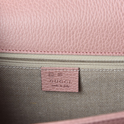Gucci Dollar Calfskin Interlocking G Shoulder Bag Soft Pink 6 of 8