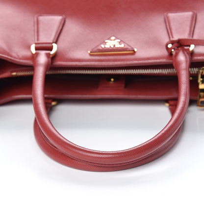 Prada Saffiano Lux Medium Tote Fuoco 16 of 19