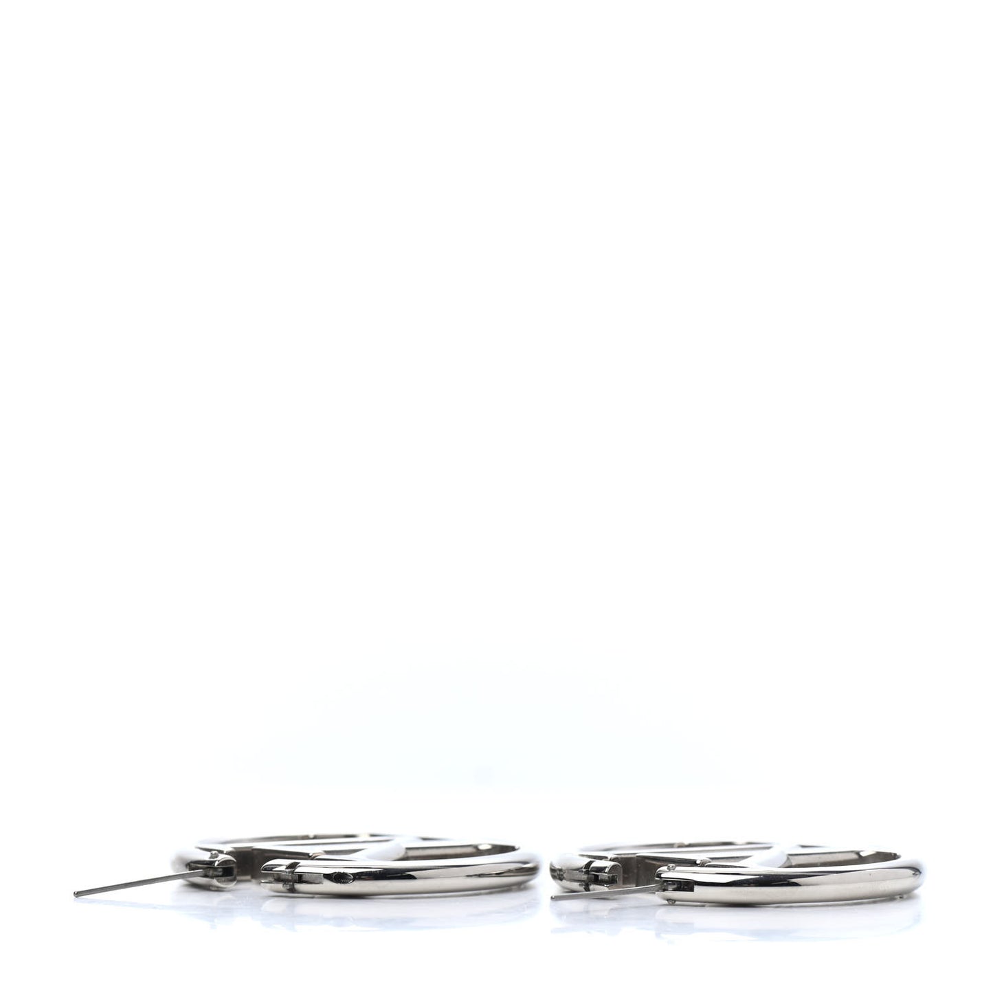 Palladium Louise Hoop Earrings Silver