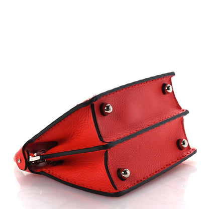 Fendi Cuoio Romano Selleria Petite Peekaboo I SEE U Iconic Satchel Papavero 4 of 11