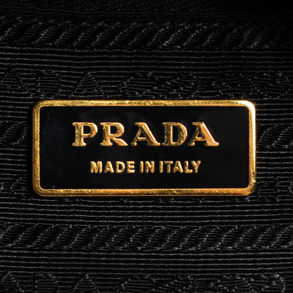 Prada Nylon Small Flat Messenger Bag Black 7 of 11