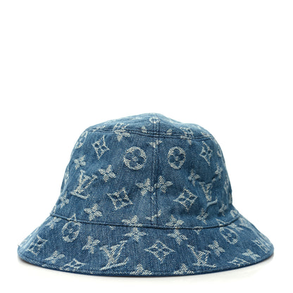 Louis Vuitton Monogram Denim Transformable Bob Bucket Hat 58 Blue 5 of 8