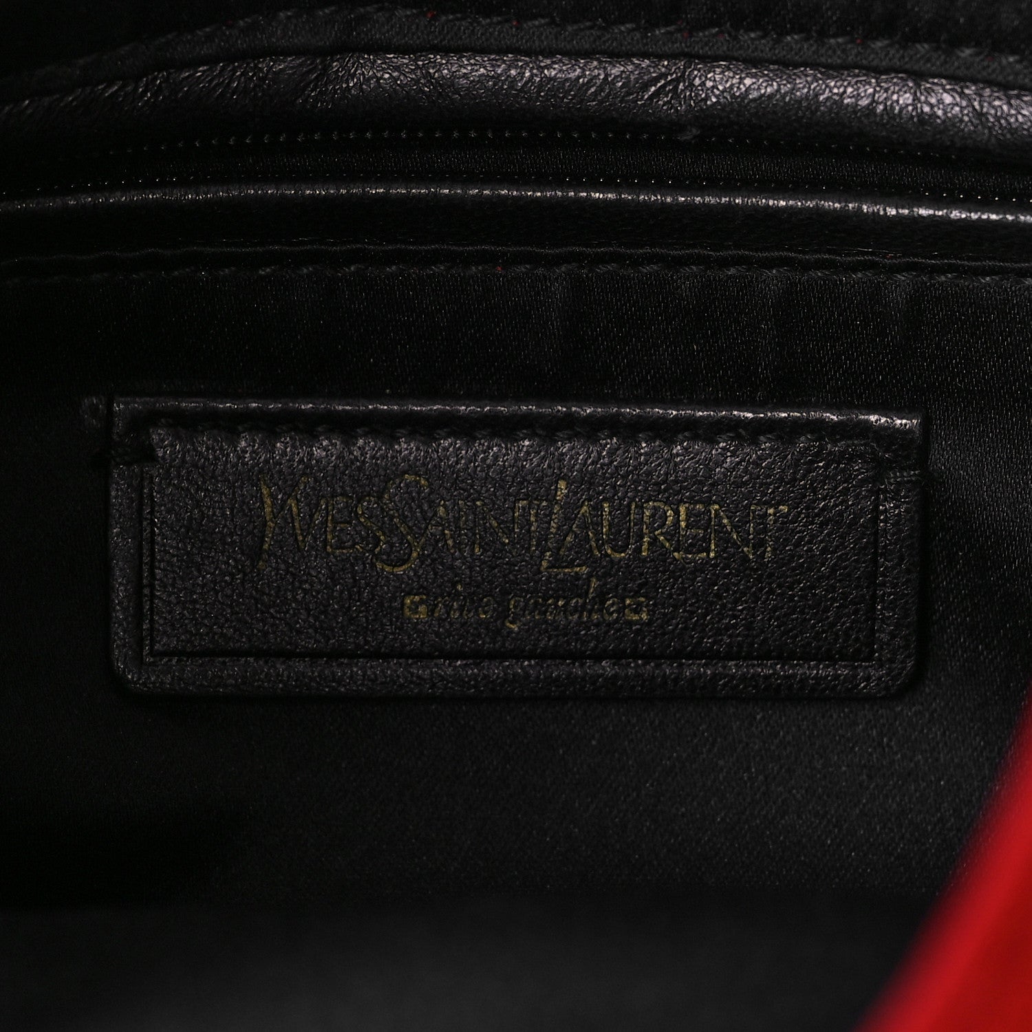 Saint Laurent Goatskin Suede Rive Gauche Tassel Hobo Red 6 of 8