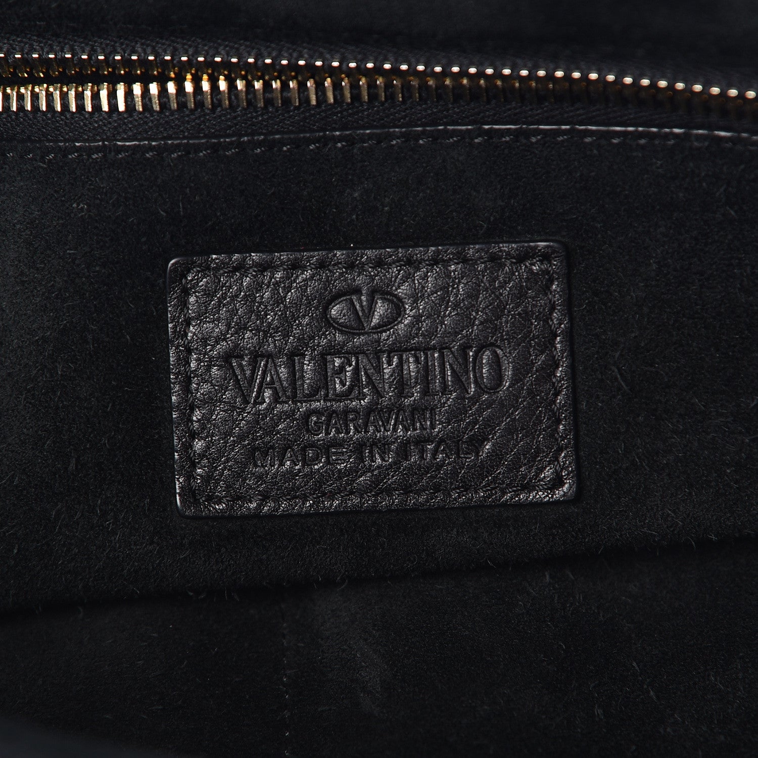 Valentino Garavani Grained Calfskin C-Rockee Fringe Hobo Black 6 of 19