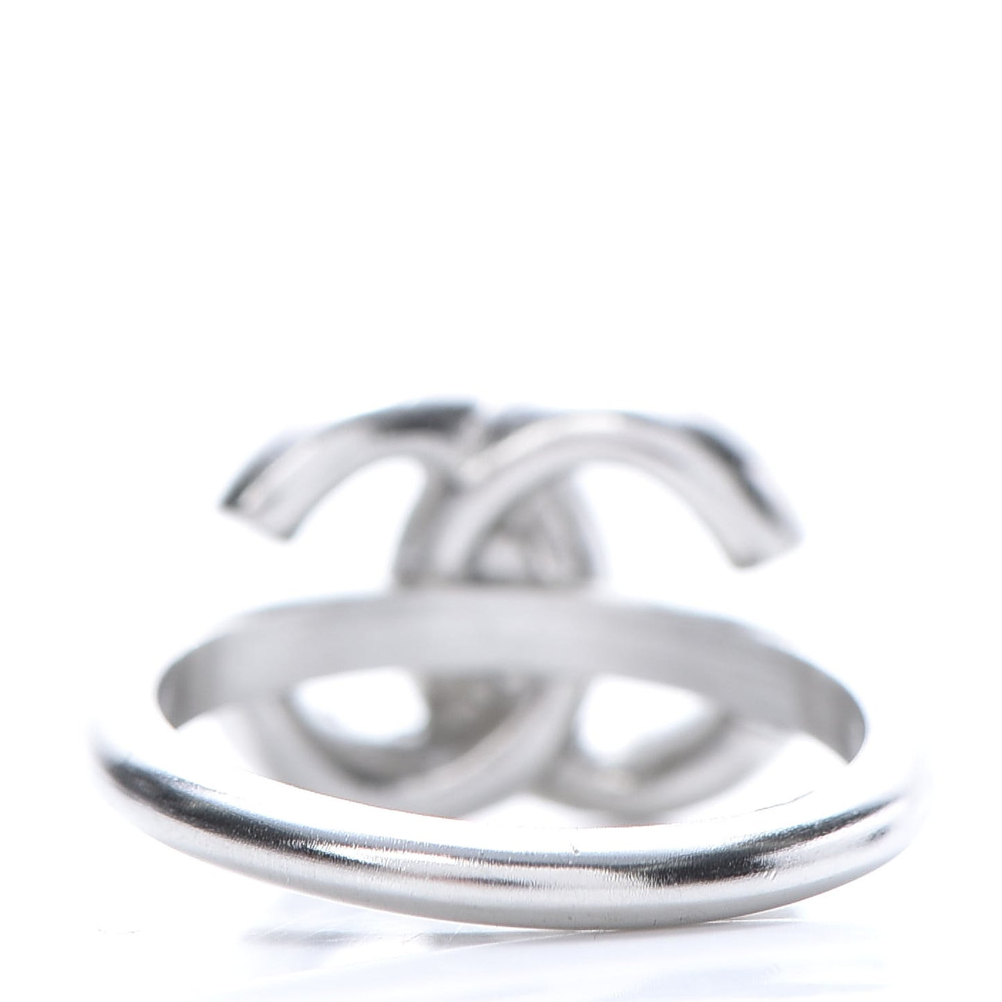 Crystal CC Ring 54 Iridescent Silver