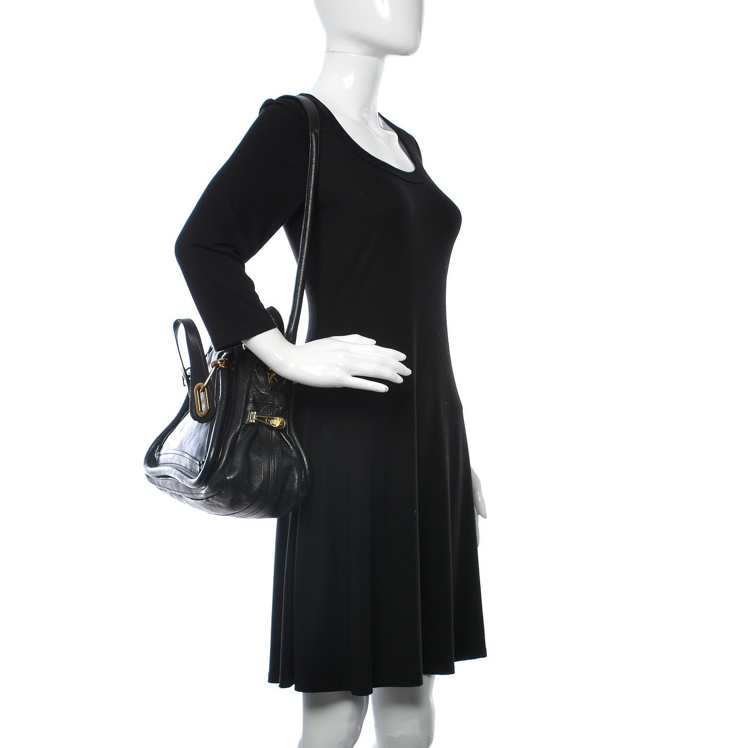 Chloe Calfskin Medium Paraty Black 3 of 14