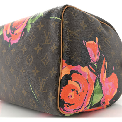 Louis Vuitton Monogram Roses Speedy 30 10 of 12