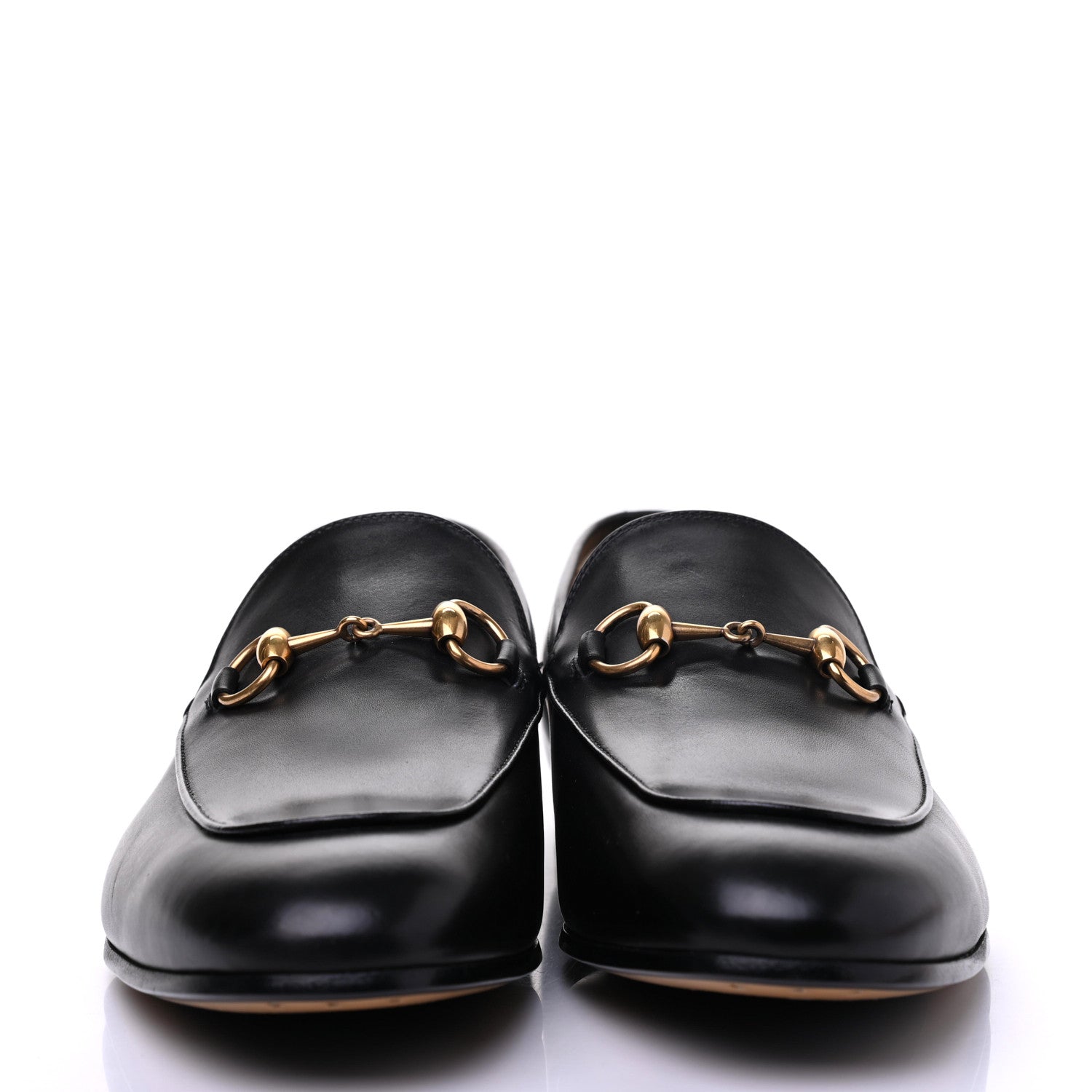 Gucci Calfskin Horsebit Mens Jordaan Loafers 9.5 Black 2 of 11