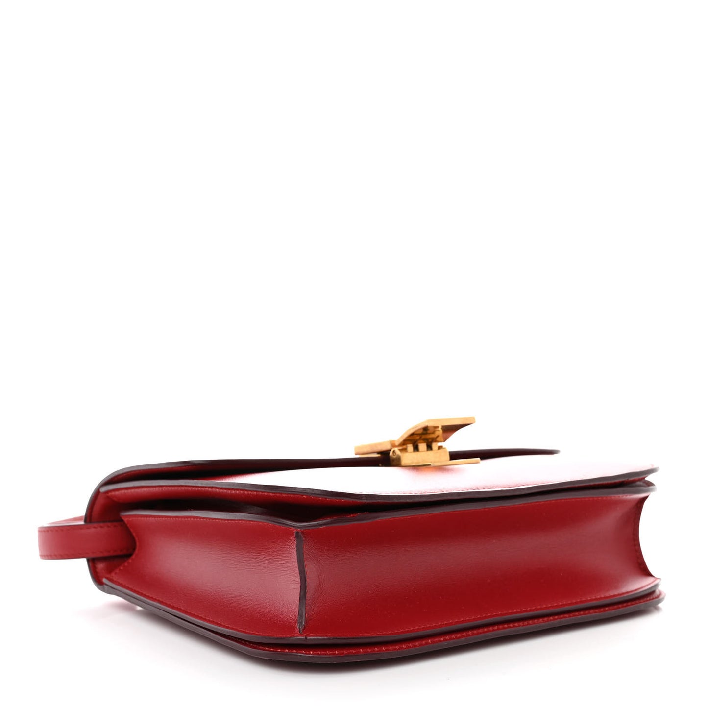 Box Calfskin Medium Classic Box Flap Bag Red