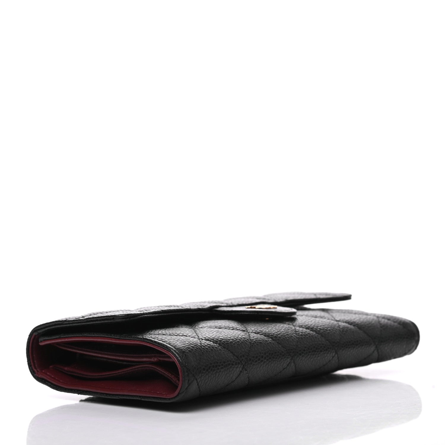 Chanel Caviar Quilted Large Flap Wallet Black 4 of 9