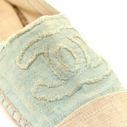 Chanel Canvas CC Espadrilles 36 Green 10 of 10