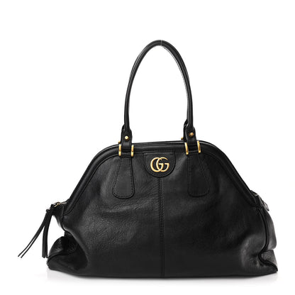 Gucci Calfskin Large Re(Belle) Top Handle Bag Black 1 of 10
