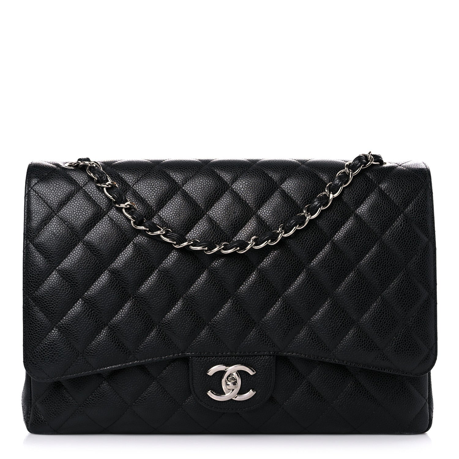 Chanel Caviar Quilted Maxi Double Flap Black 1 of 18