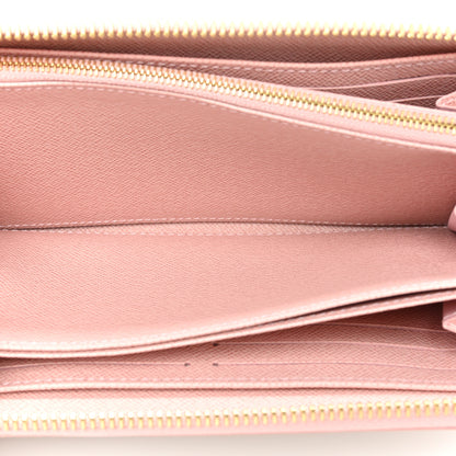 Louis Vuitton Damier Azur Clemence Wallet Rose Ballerine 7 of 13