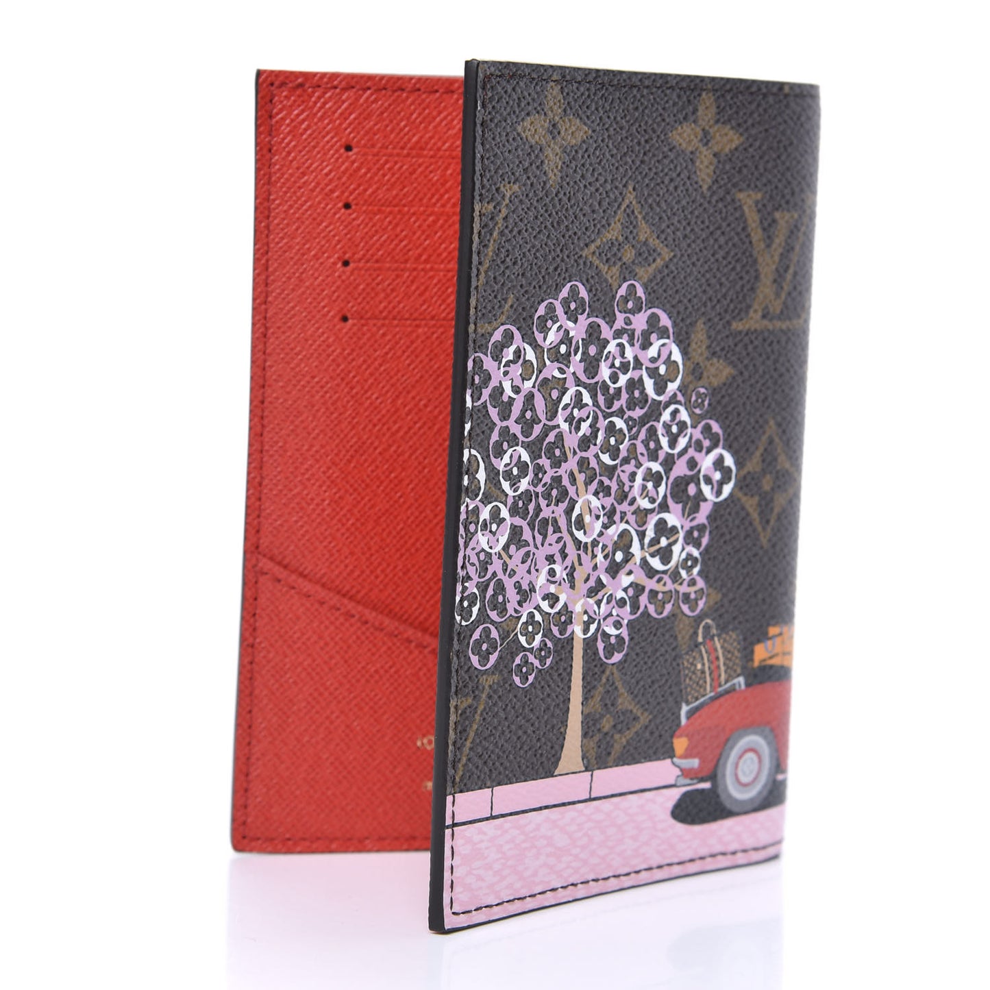 Monogram 2019 Christmas Animation Passport Cover Rouge