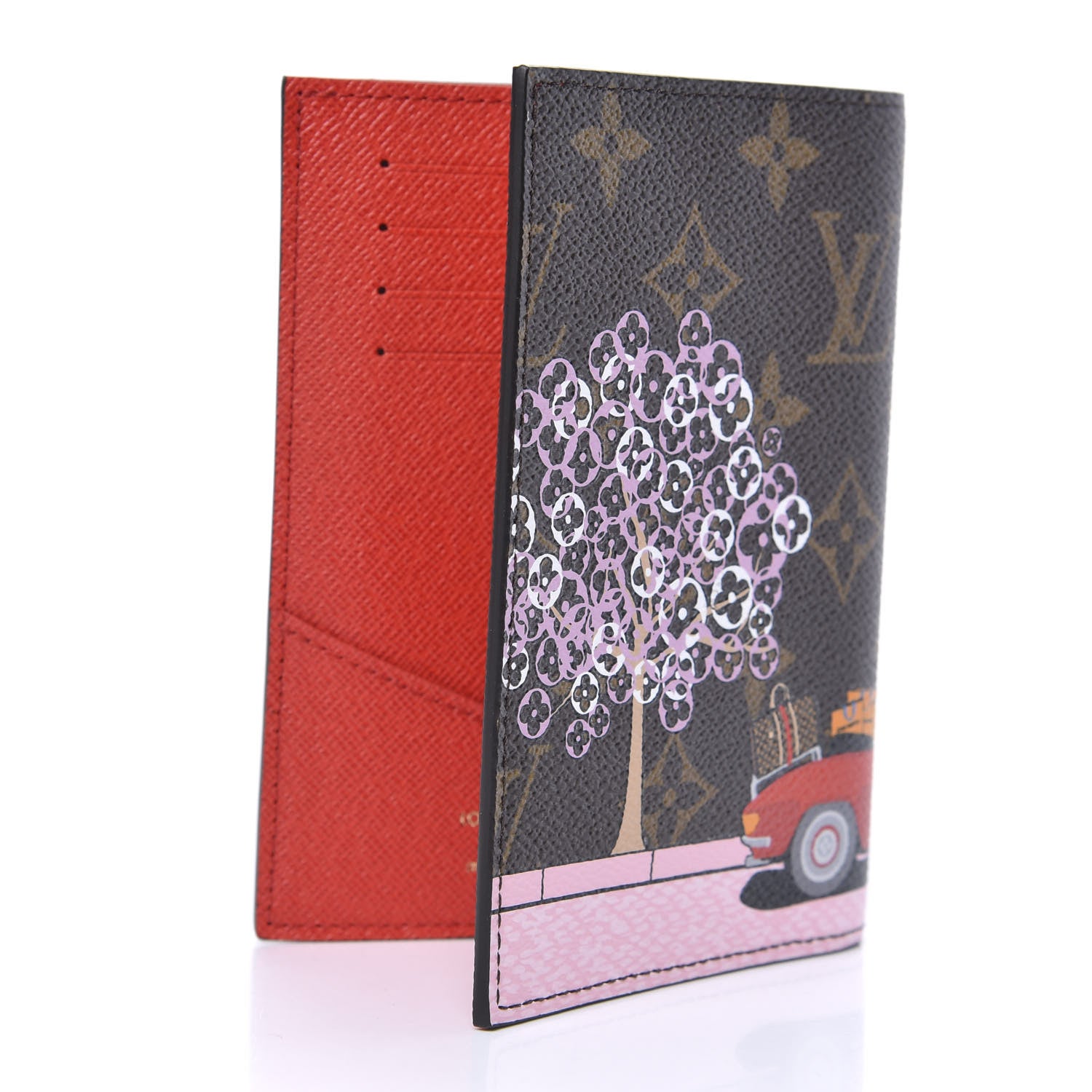Louis Vuitton Monogram 2019 Christmas Animation Passport Cover Rouge 3 of 6