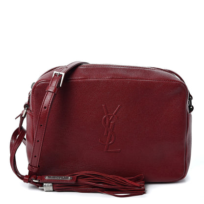Saint Laurent Lambskin Monogram Small Lou Camera Bag Lipstick Red 1 of 9