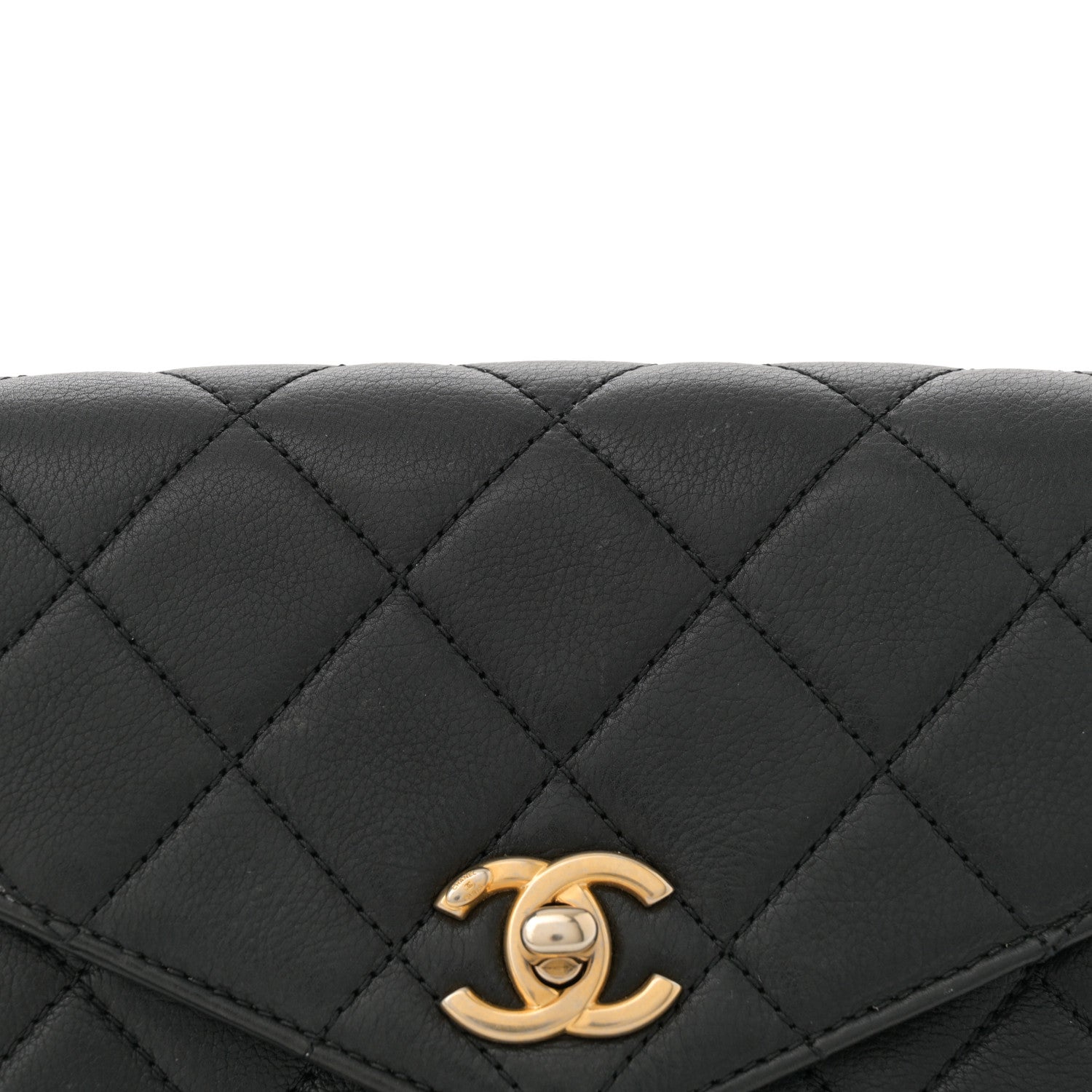 Chanel Calfskin Quilted Flap Waist Bag Black 8 of 12