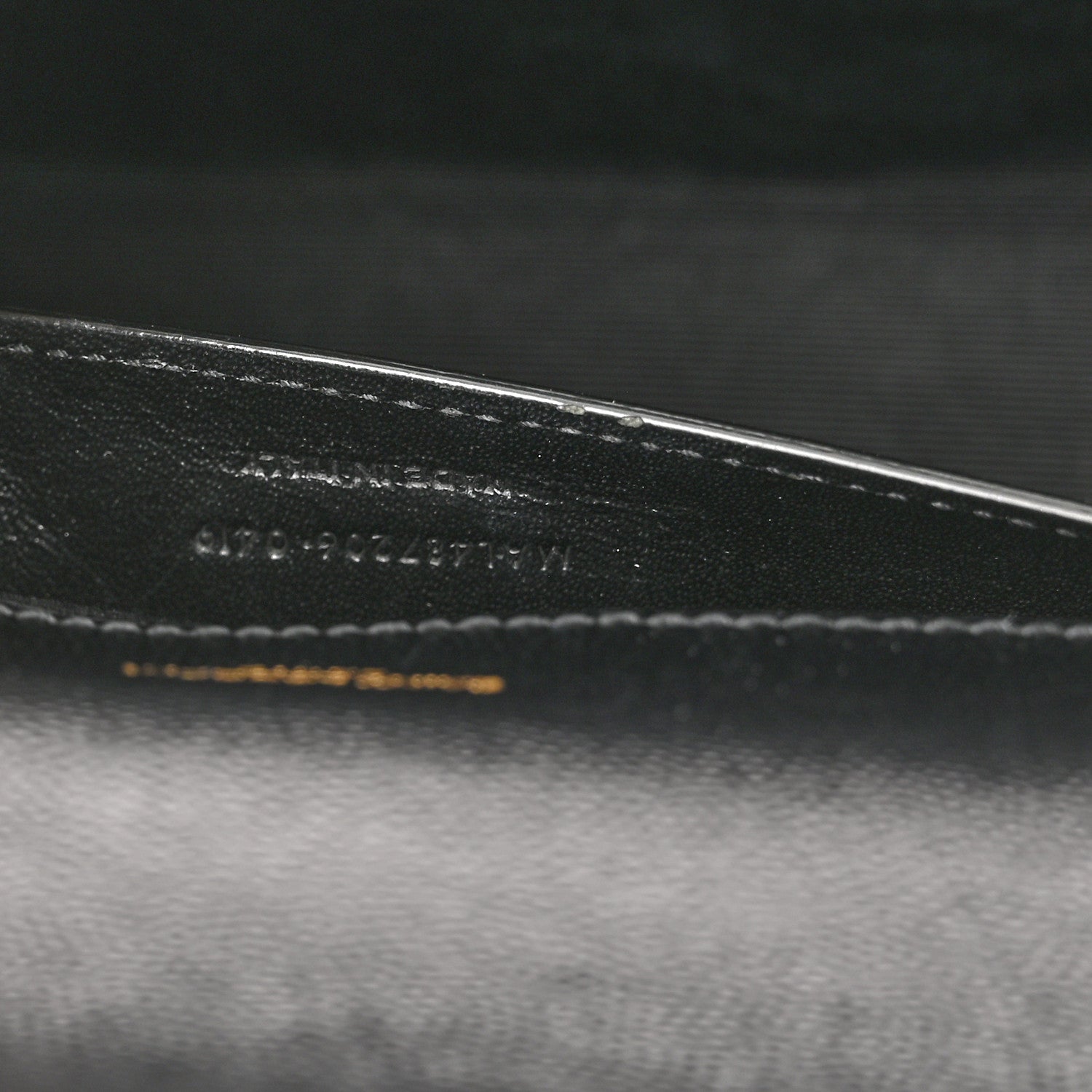 Saint Laurent Grain De Poudre Textured Mixed Matelasse Triquilt Medium Monogram Satchel Black 8 of 11