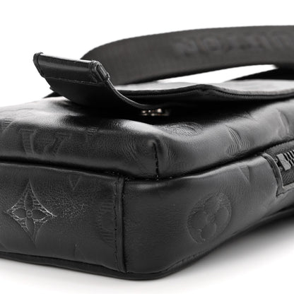 Louis Vuitton Calfskin Monogram Shadow Double Phone Pouch NM Black 9 of 9