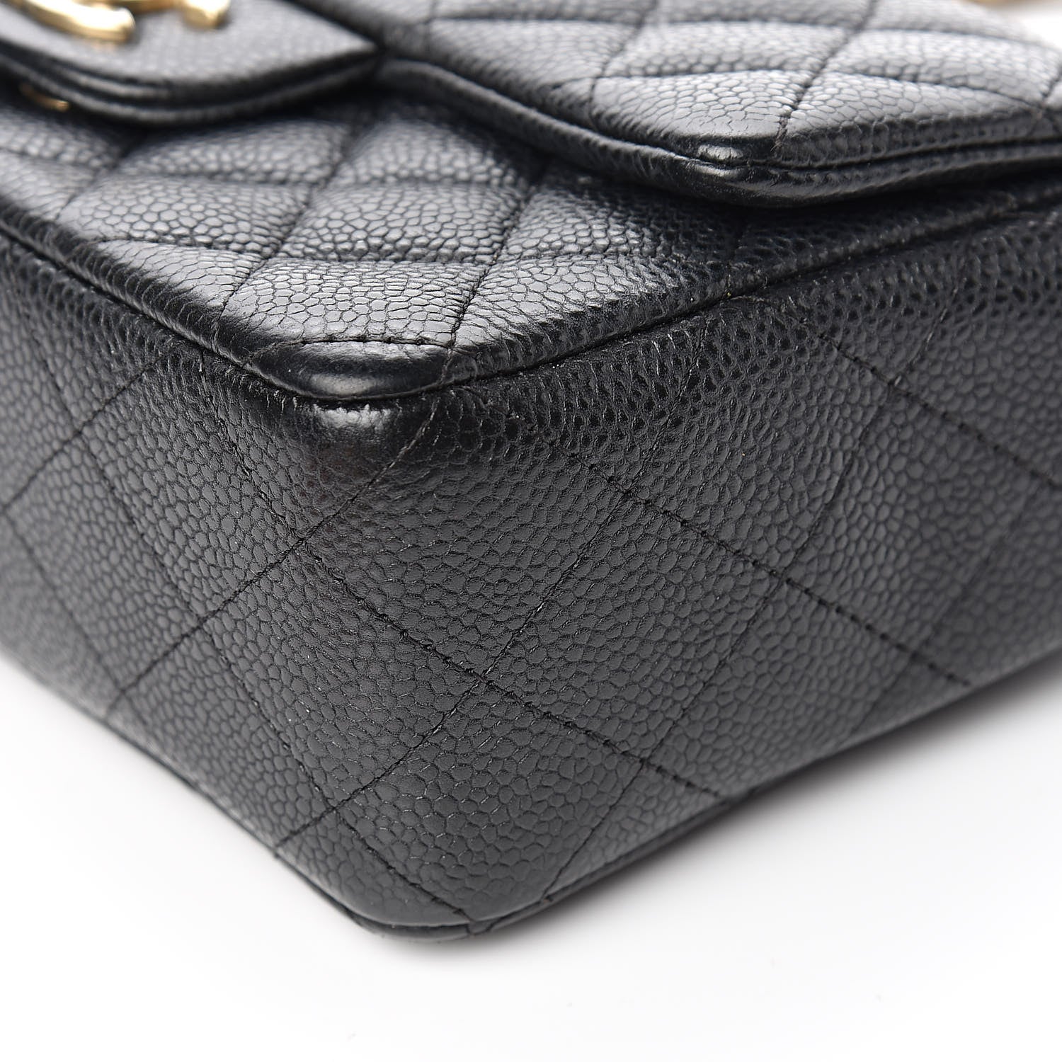 Chanel Caviar Quilted Mini Rectangular Flap Black 9 of 10