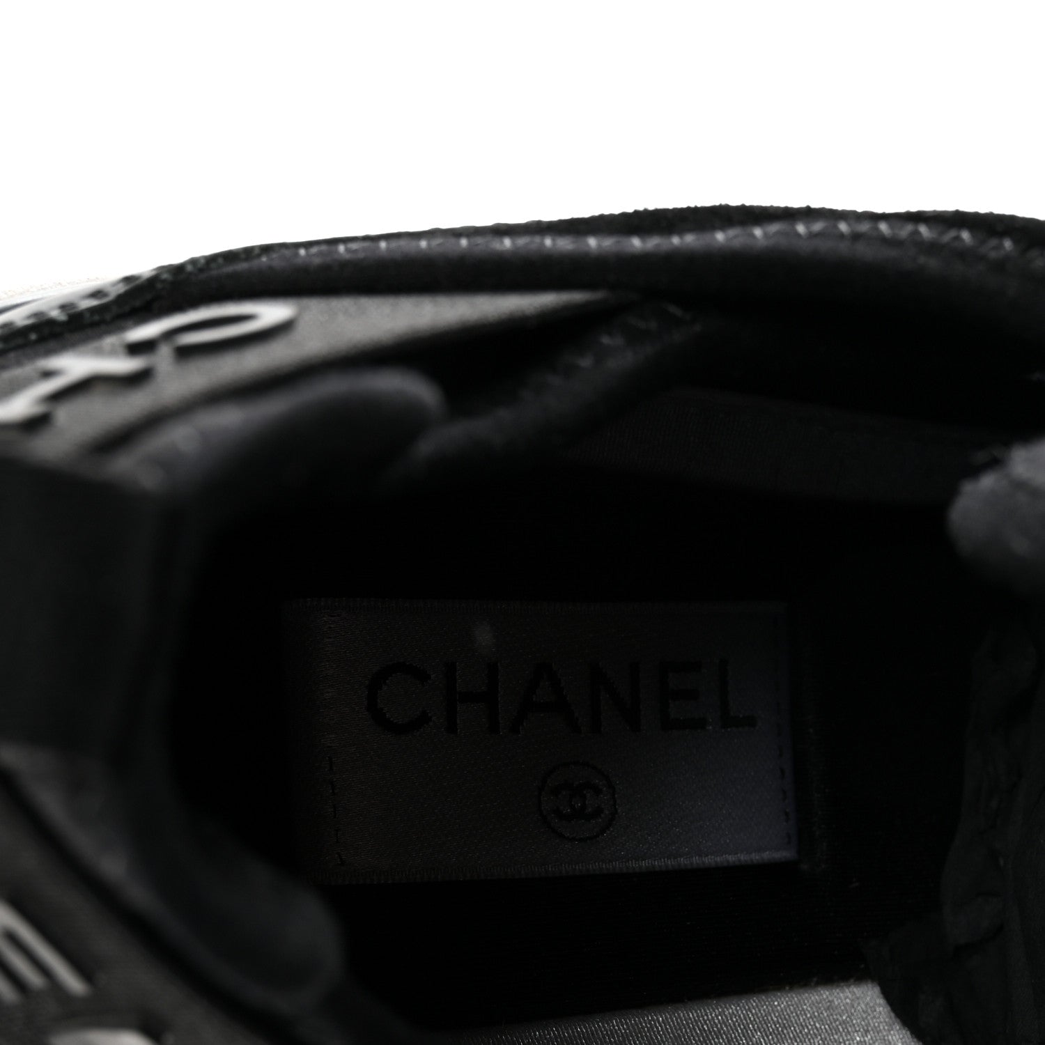 Chanel Velvet Calfskin Mixed Fibers Mens CC Sneakers 41 Black 15 of 18