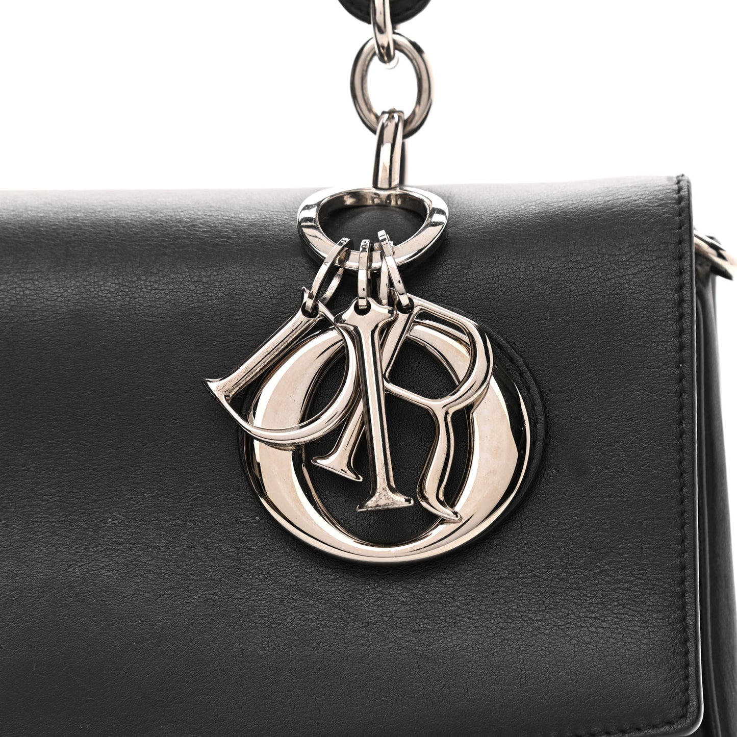 Smooth Calfskin Be Dior Flap Black