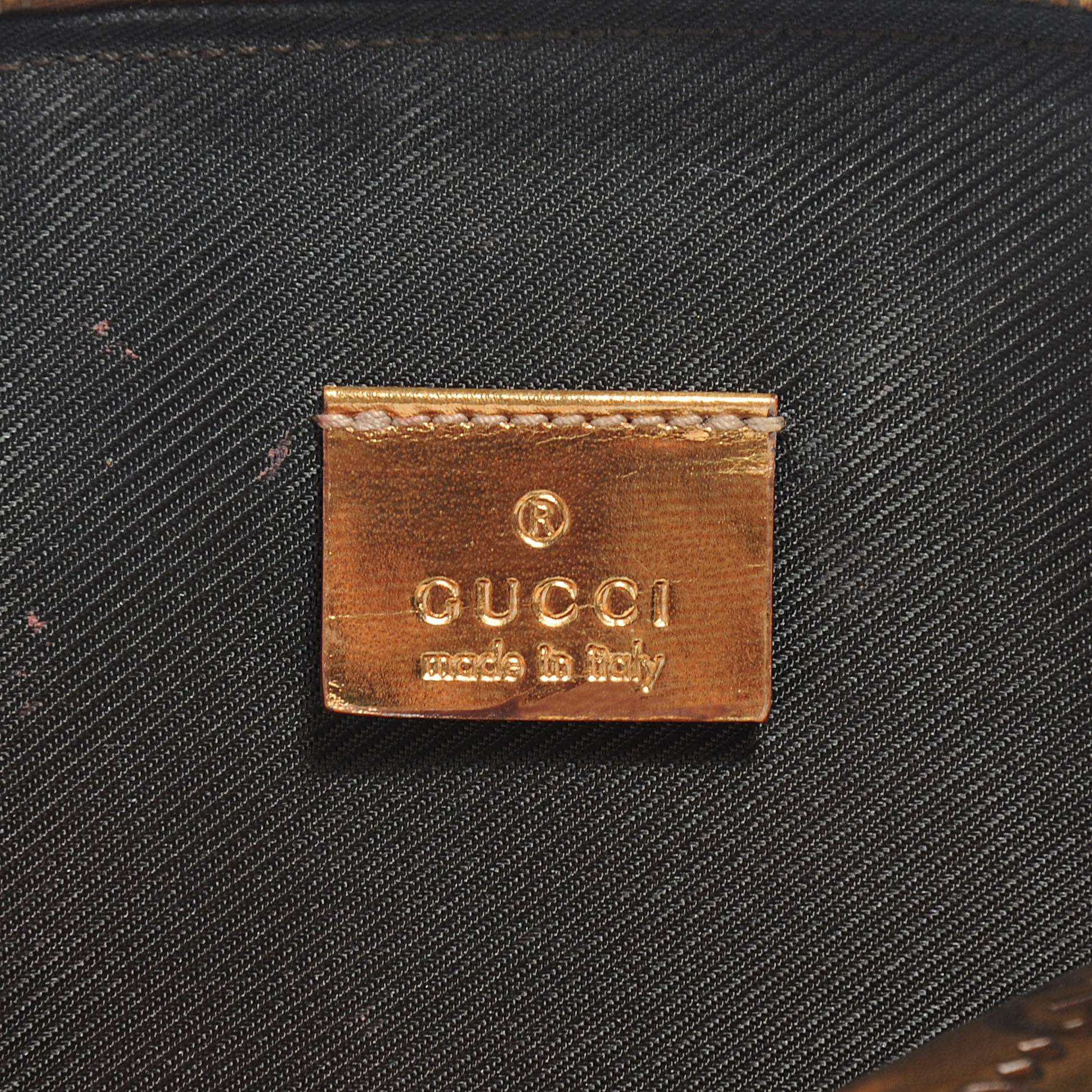 Gucci Guccissima GG Cosmetic Case Metallic Bronze 7 of 9