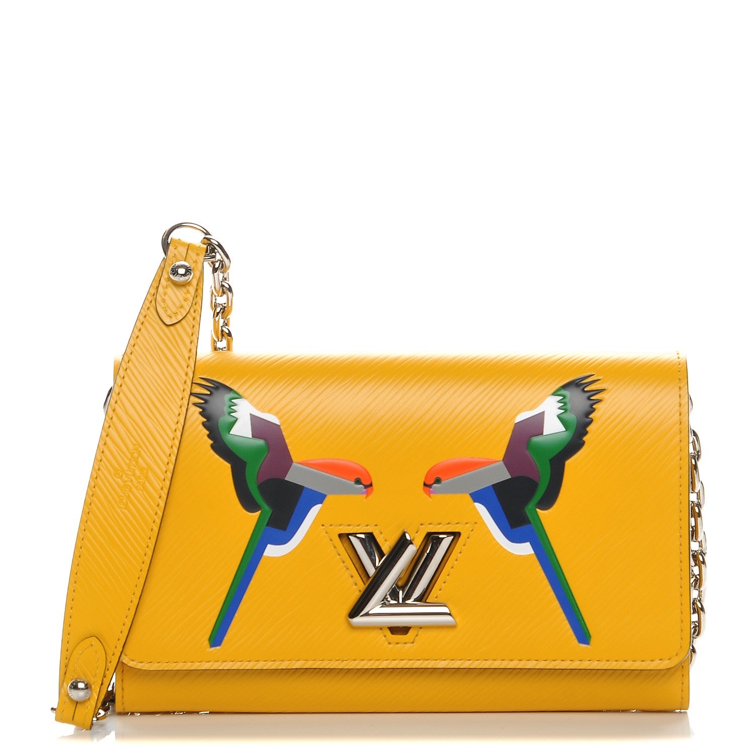 Louis Vuitton Epi Early Bird Twist Chain Wallet Jonquille 1 of 8