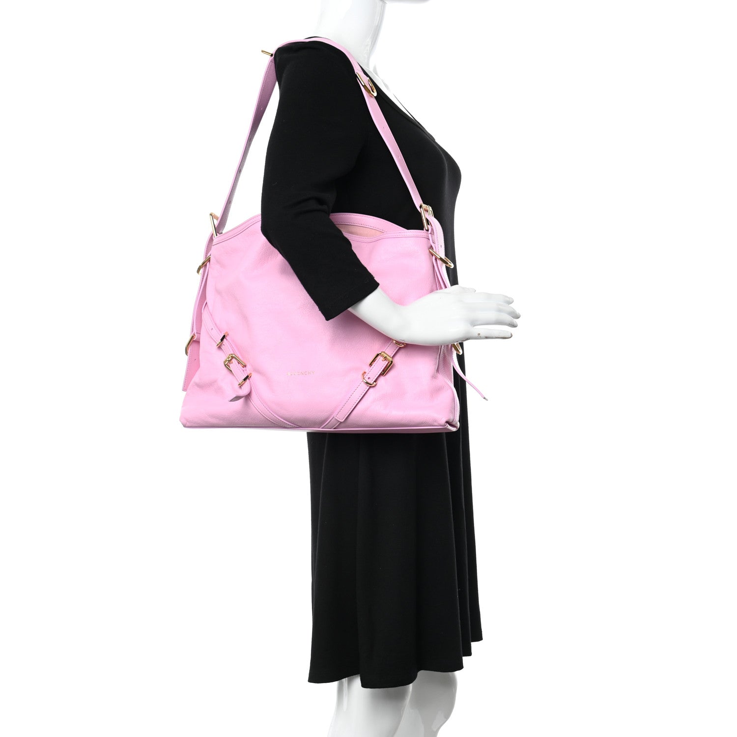 Givenchy Calfskin Medium Voyou Bag Pink 2 of 12
