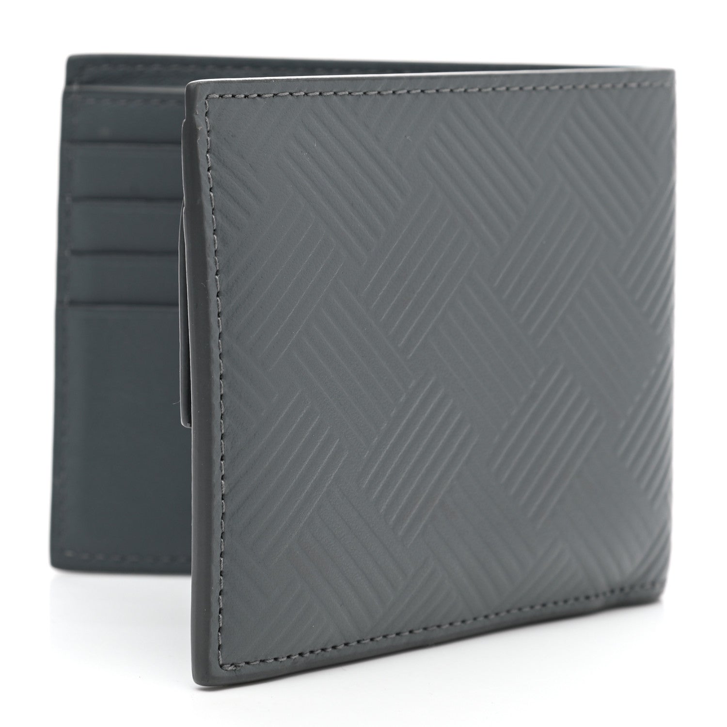 Bottega Veneta Nappa Intrecciato Embossed Bi-Fold Wallet Thunder 3 of 6