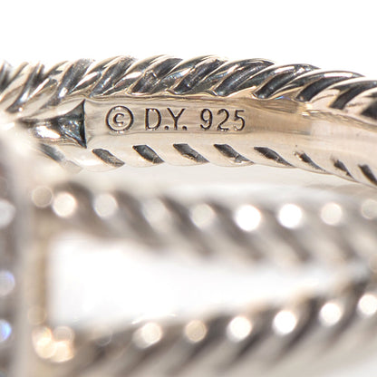 David Yurman Sterling Silver Diamond 7mm Petite Albion Pave Ring 52 6 4 of 6
