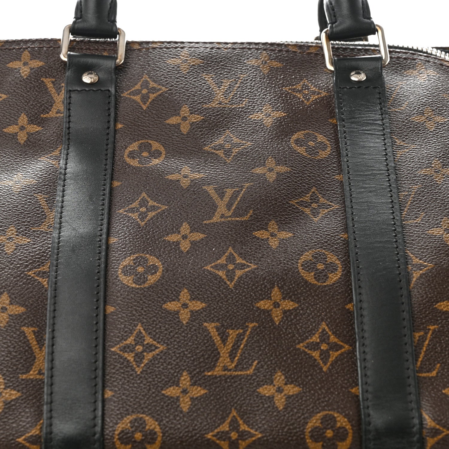 Louis Vuitton Monogram Macassar Keepall Bandouliere 55 7 of 9