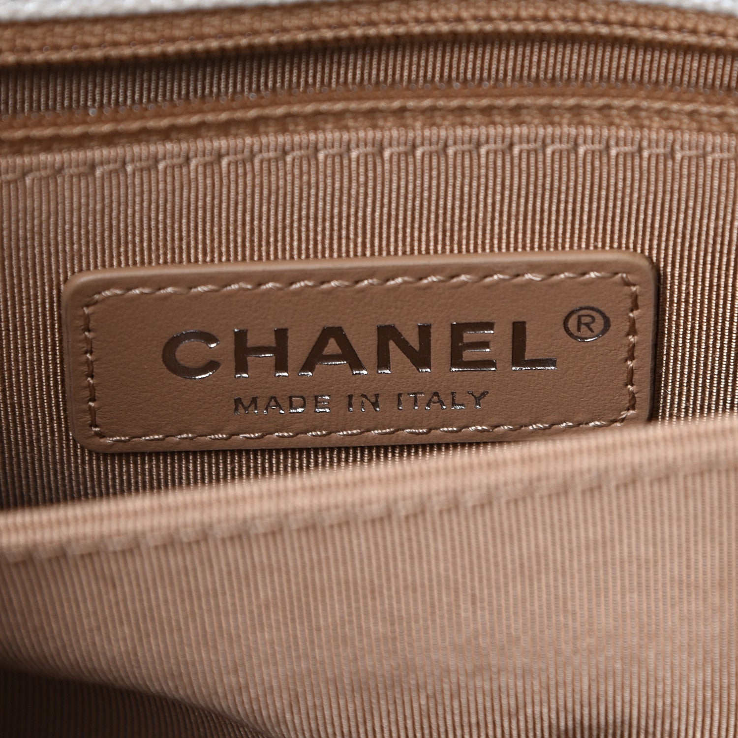 Chanel Iridescent Caviar Chevron Quilted Mini Coco Handle Flap White 5 of 11