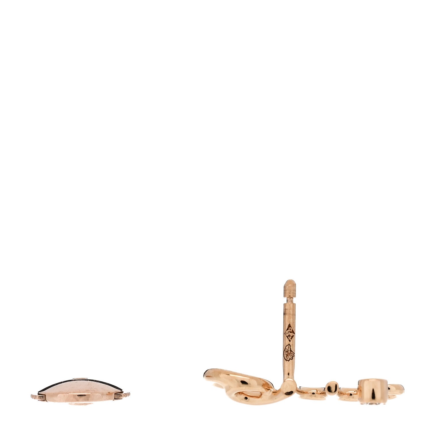 Christian Dior 18K Rose Gold Diamond Oui Single Earring 3 of 5