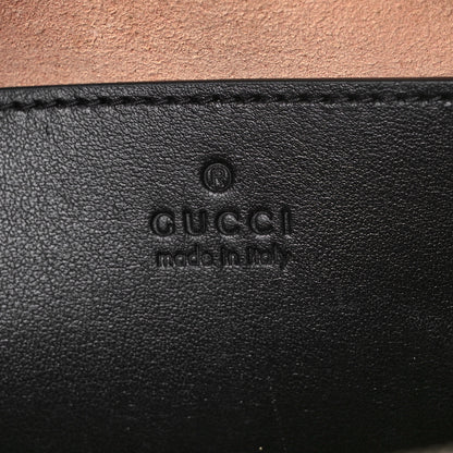 Gucci Calfskin Matelasse Aria Small GG Marmont Chain Shoulder Bag Black 7 of 12