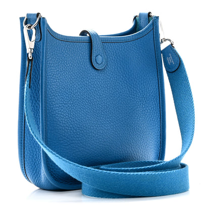 Hermes Taurillon Clemence Evelyne TPM Bleu Zanzibar 3 of 10