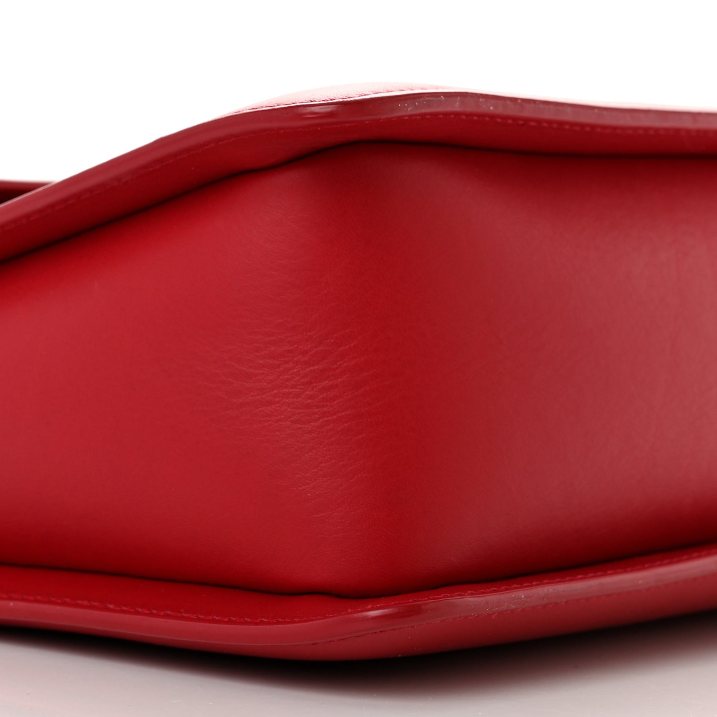 Grained Calfskin Medium Sienna Shoulder Bag Red