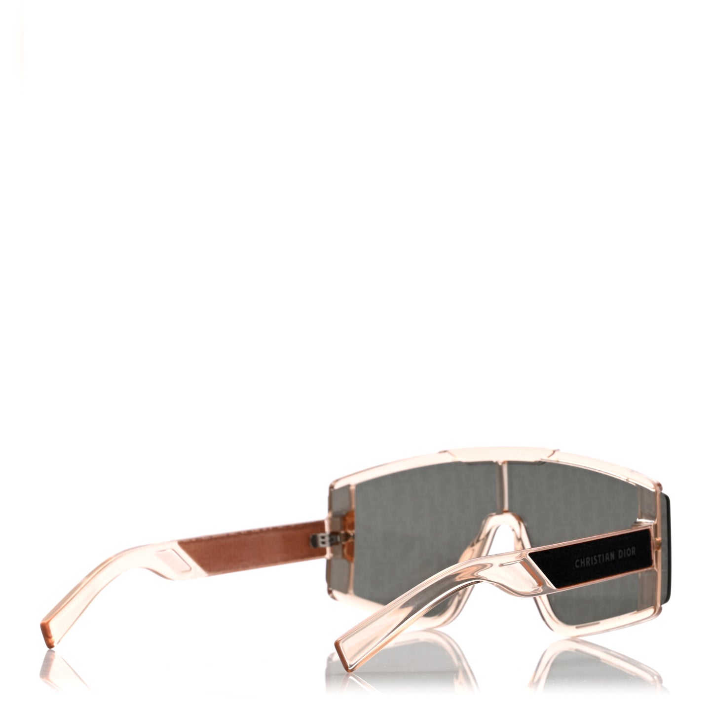 Acetate Diorxtrem MU Oblique Mask Sunglasses Crystal Rose Gold