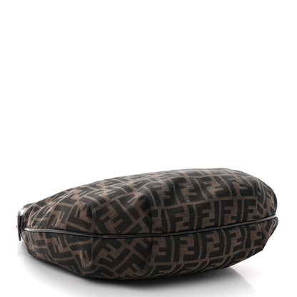 Fendi Zucca Laminated Vachetta Small Chef Hobo Tobacco 4 of 11