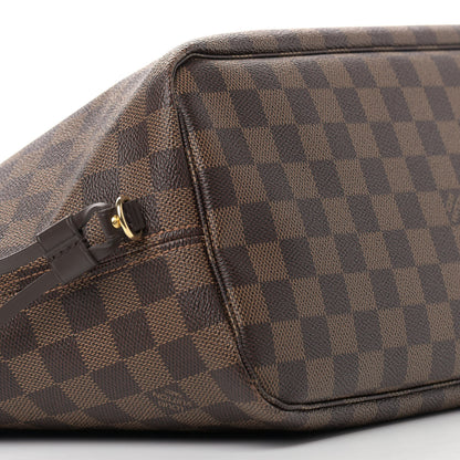 Louis Vuitton Damier Ebene Neo Neverfull MM Rose Ballerine 8 of 9