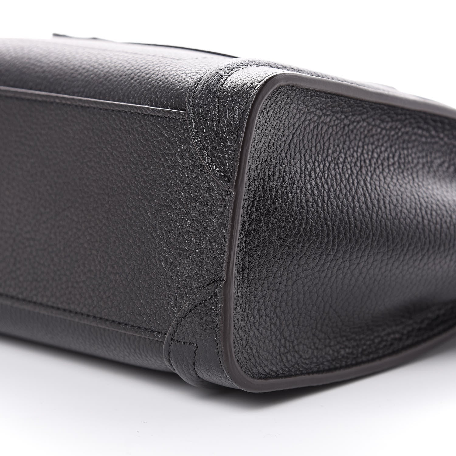 Celine Drummed Calfskin Nano Luggage Black 10 of 10