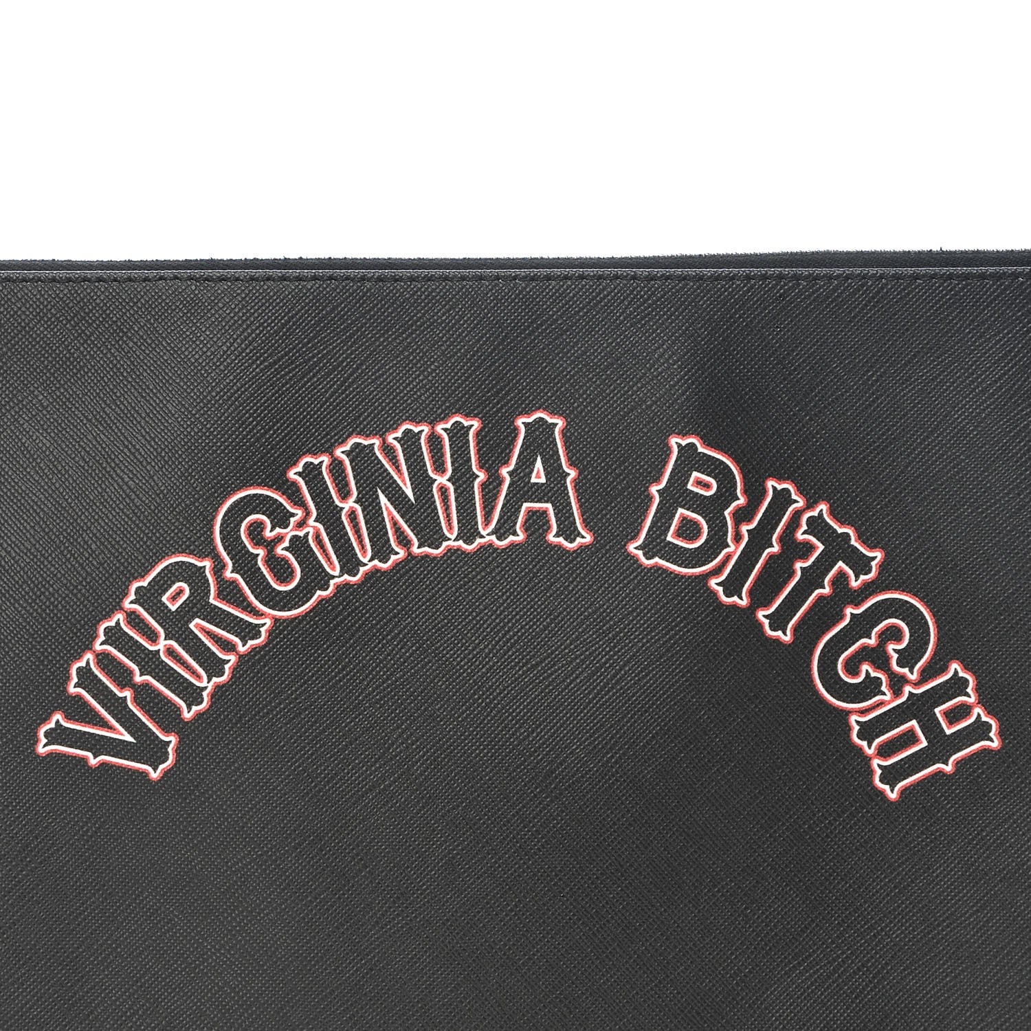 Givenchy Textured Coated Canvas Gothic Medium Cosmetic Pouch Black 8 of 9