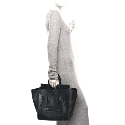 Celine Smooth Calfskin Mini Luggage Black 2 of 11