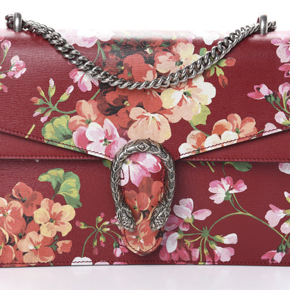 Gucci Calfskin Blooms Print Medium Dionysus Shoulder Bag Romantic Cherry Multicolor 7 of 9