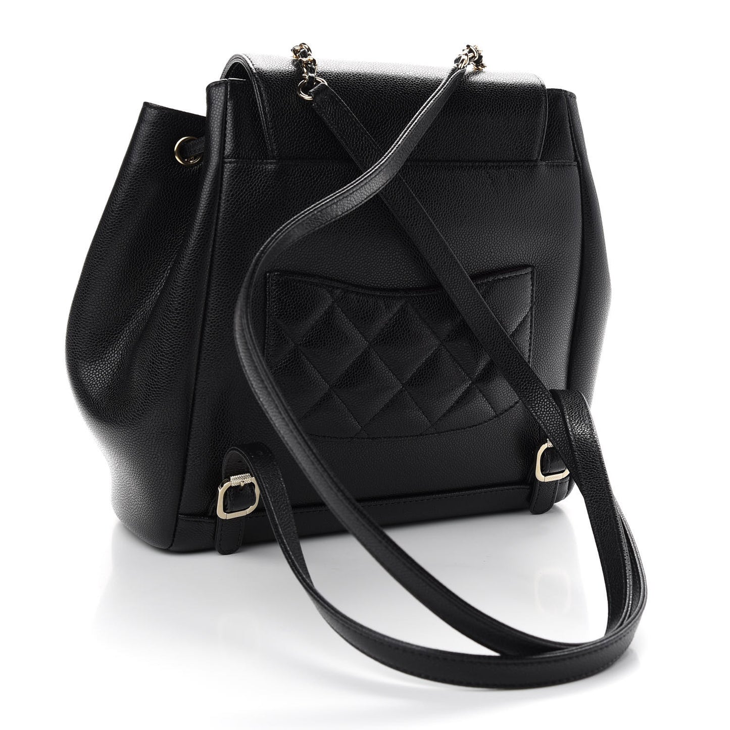 Caviar Quilted Business Affinity Backpack Black